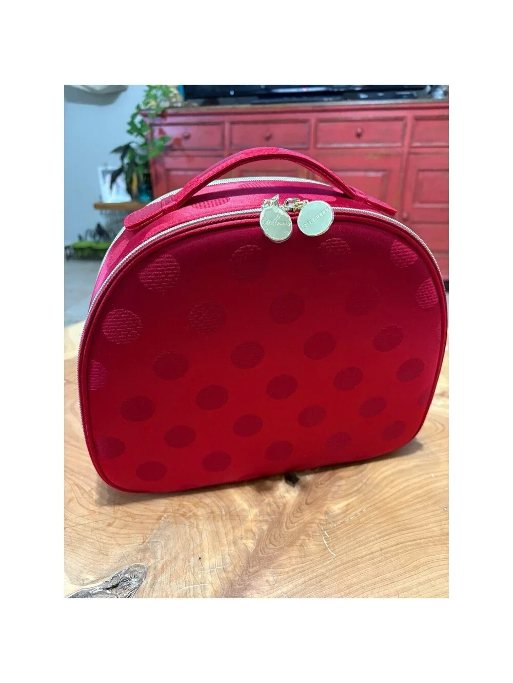 Estee Lauder  Makeup Train Case Bag Double Zipper with Handle~ New